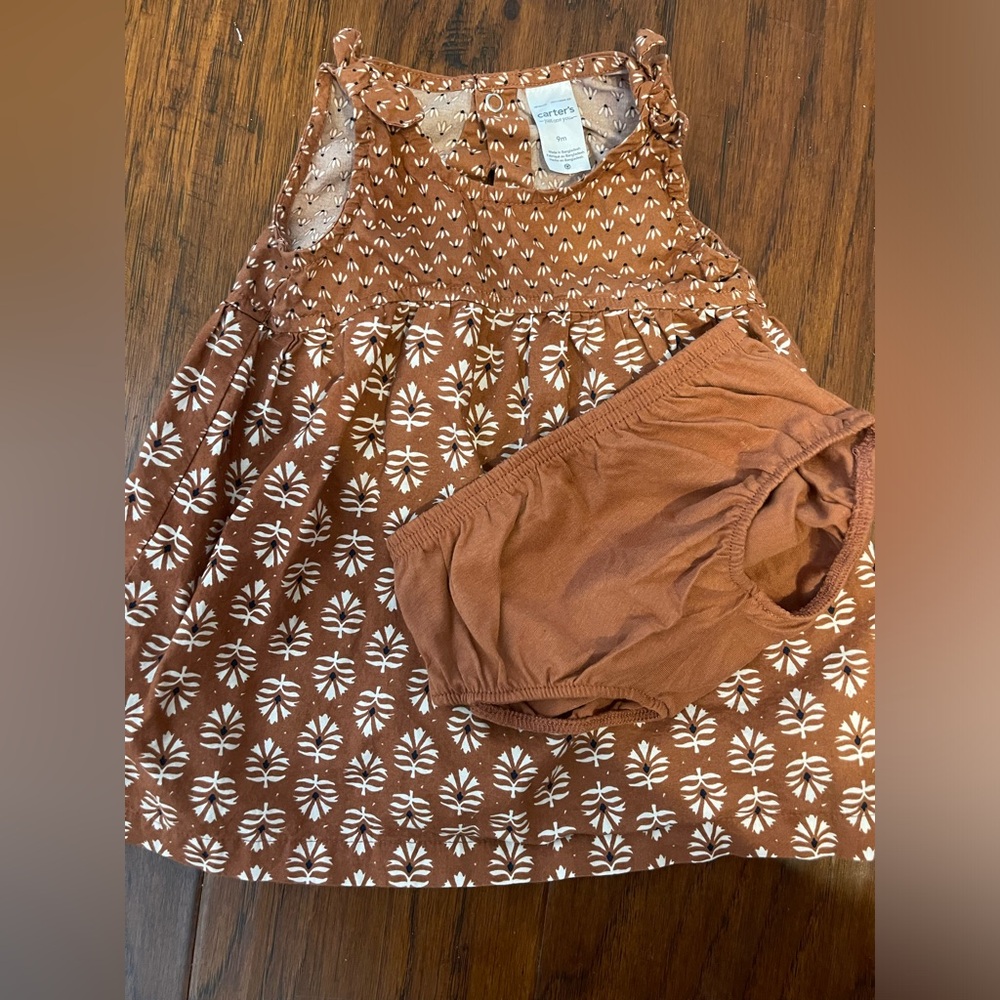 Carters brown dress 3-6 months